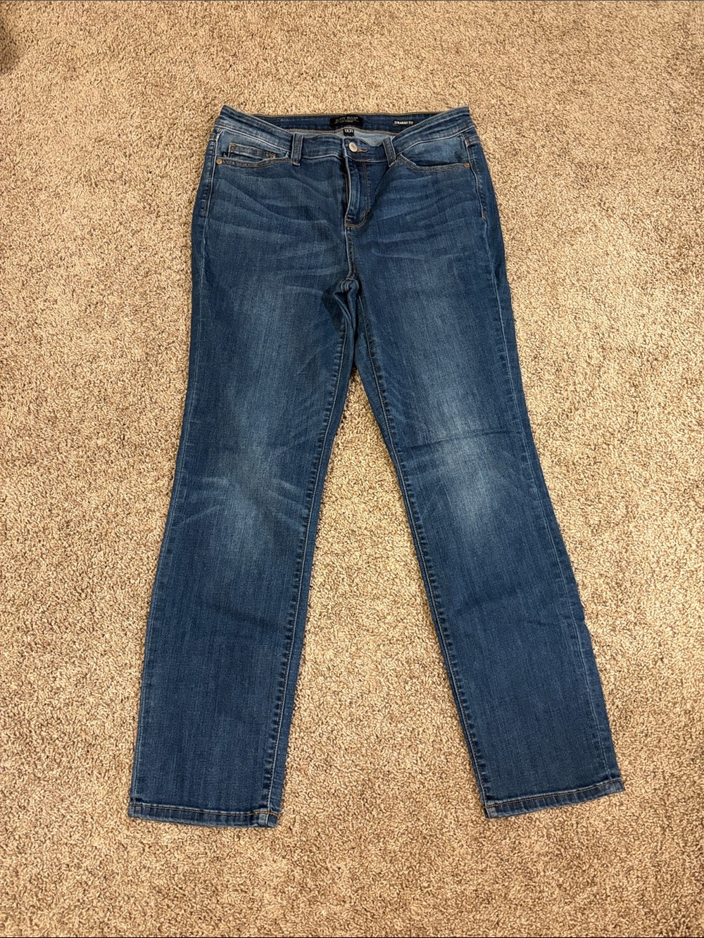 Judy Blue Washed Blue Straight Leg Jeans